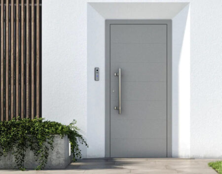 Slider porte d'entrée aluminium ALUHAUS