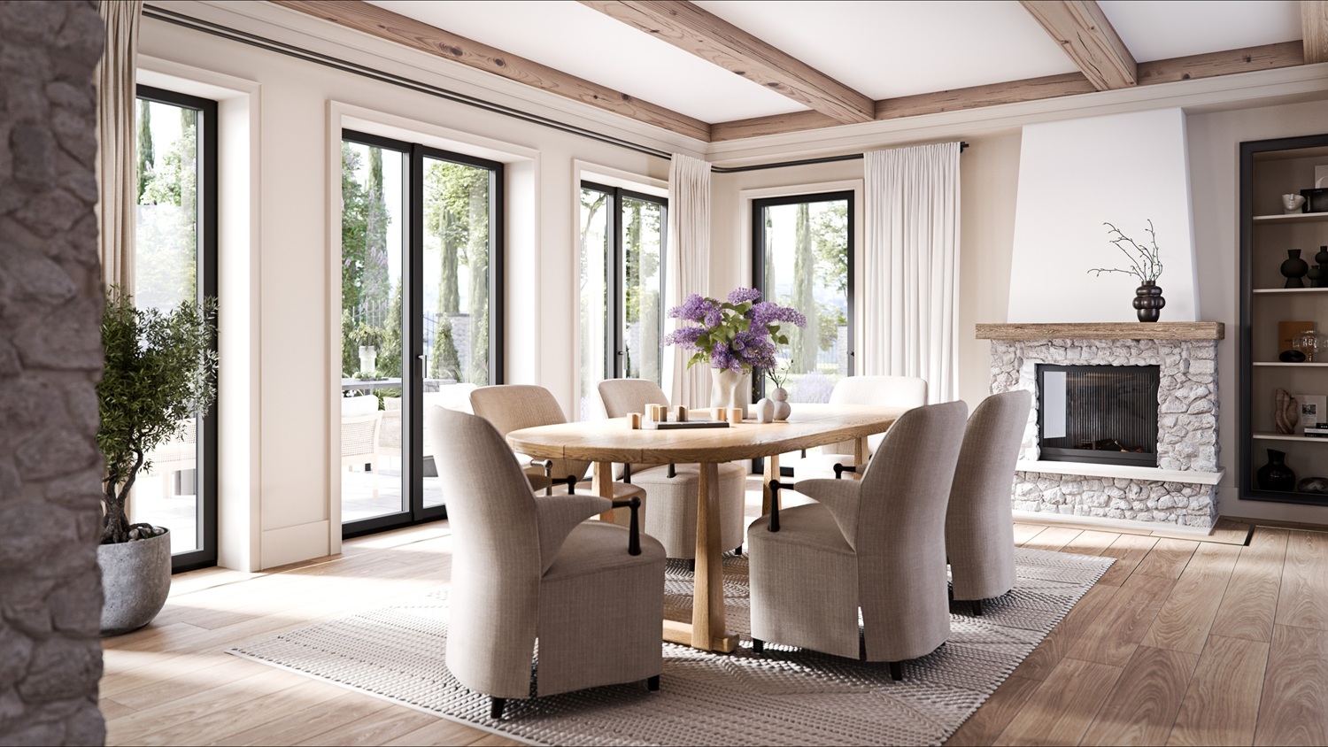 fenetre-pilar-minimalisme-salle-a-manger