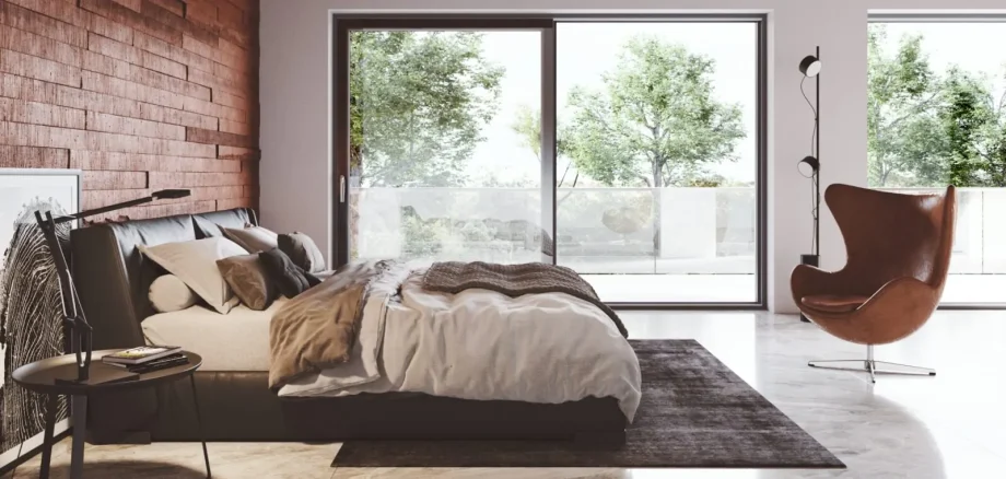 Chambre-baie-vitrée