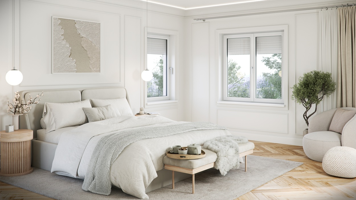 Volet Lumiterra blanc motorisation solaire